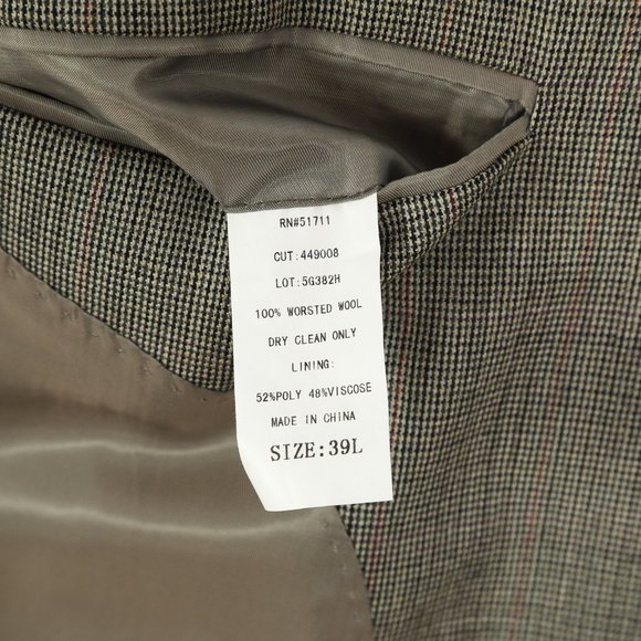 Andrew Fezza Two Button Gray Sharkskin Sport Coat - Picture 11 of 12